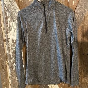 Gray 1/4 zip long sleeve